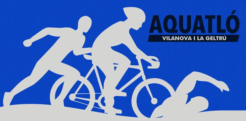 Banner de la carrera Aquatló de Vilanova