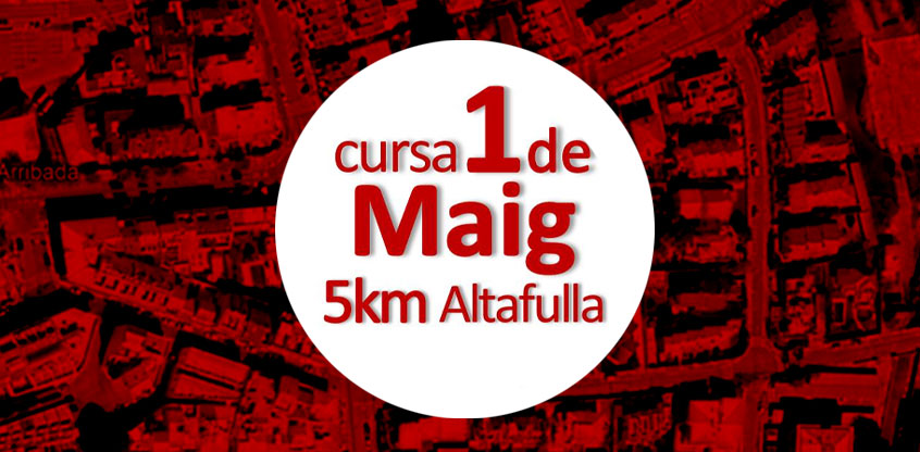 Banner de la carrera Cursa 1r de Maig