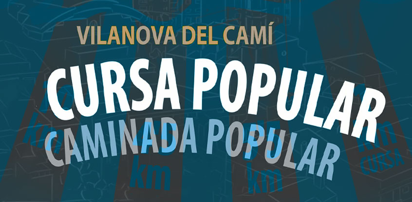 Banner de la carrera Cursa popular de Vilanova del Camí