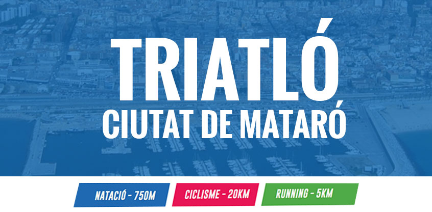 Banner de la carrera Triatló Ciutat de Mataró